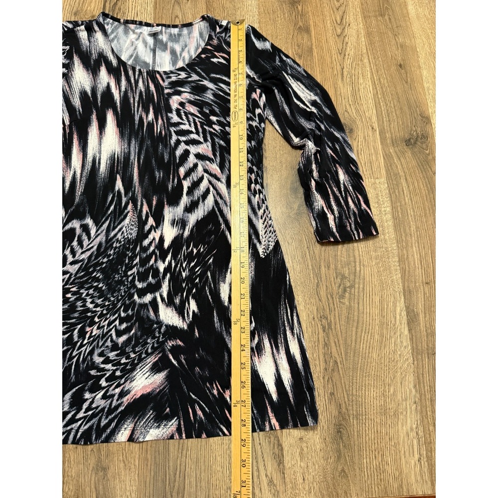 Jockey Dress, Women's Size XS, Pink Black White, Animal Print, Long Sleeve - Picture 7 of 8